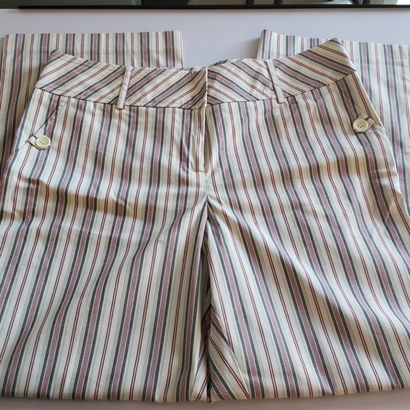 LOFT Pants - Anne Taylor LOFT Cropped Striped Pants